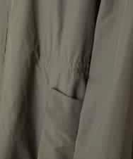 RHUFD01720 HIROKO KOSHINO(ヒロココシノ) ポケットアクセントタフタロングコート カーキ