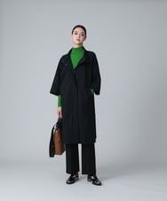RHUJT12890 HIROKO KOSHINO(ヒロココシノ) ナイロンタフタボリュームシルエットコート ベージュ