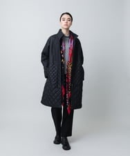 RHUVD07170 HIROKO KOSHINO(ヒロココシノ) グラデーションキルティングコート/日本製 ブラック
