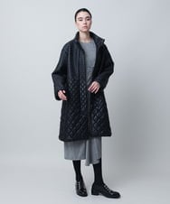 RHUVD07170 HIROKO KOSHINO(ヒロココシノ) 【先行予約】グラデーションキルティングコート/日本製 ブラック