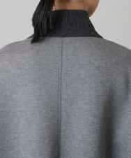 RHUVE12130 HIROKO KOSHINO(ヒロココシノ) ウールジョイントコクーンシルエットコート/日本製 ダークグレー