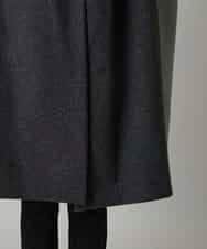 RHUVE12130 HIROKO KOSHINO(ヒロココシノ) ウールジョイントコクーンシルエットコート/日本製 ダークグレー