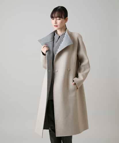 RHUVH01190  ウールカシミヤダブルフェイスロングコート