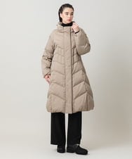 RHUVH03170 HIROKO KOSHINO(ヒロココシノ) 【先行予約】立体ステッチロングダウンコート ベージュ