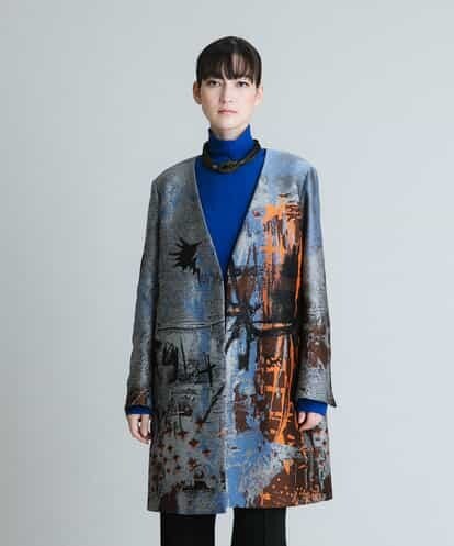 セール★新品★ヒロココシノ ブルゾン ノーカラージャケット 限定販売激安