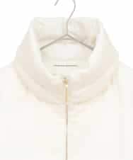 RHUWD30120 HIROKO KOSHINO(ヒロココシノ) 千鳥柄ジャガードダウンジャケット ホワイト