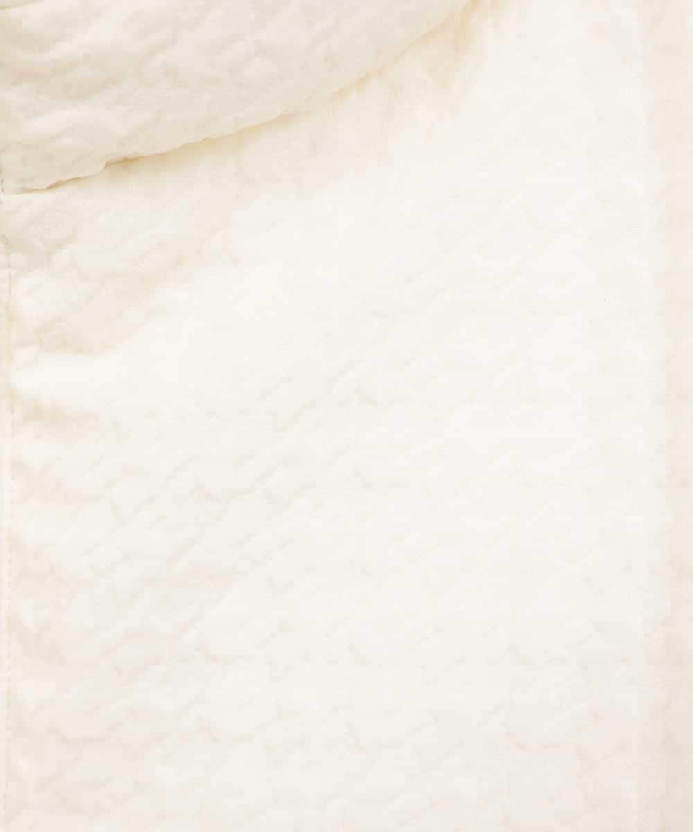 RHUWD30120 HIROKO KOSHINO(ヒロココシノ) 千鳥柄ジャガードダウンジャケット ホワイト