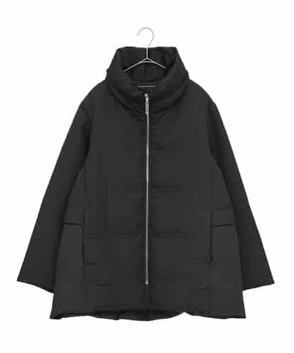 RHUWD30120 HIROKO KOSHINO 千鳥柄ジャガードダウンジャケット