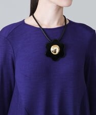 RK2AV01240 HIROKO KOSHINO(ヒロココシノ) 【日本製】Oboroモチーフネックレス ゴールド