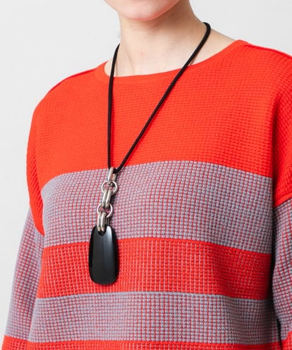 RK2CD02260 HIROKO KOSHINO モチーフチェーンワントップペンダント/日本製