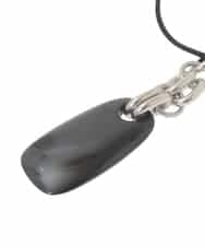 RK2CD02260 HIROKO KOSHINO(ヒロココシノ) モチーフチェーンワントップペンダント/日本製 ブラック