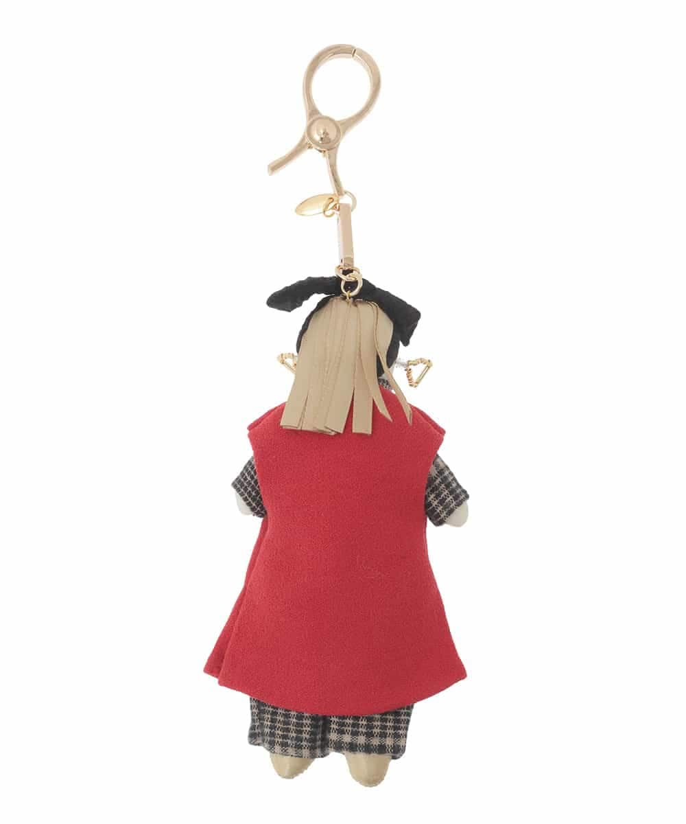 RK2CD03130 HIROKO KOSHINO(ヒロココシノ) ドールチャーム/日本製 レッド