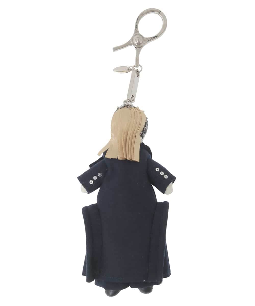 RK2CD04130 HIROKO KOSHINO(ヒロココシノ) ドールチャーム/日本製 ネイビー