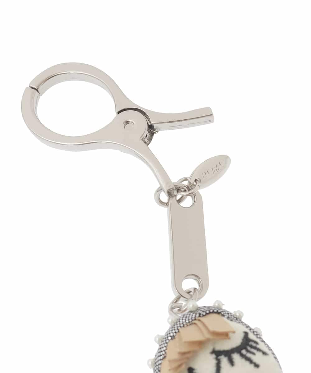 RK2CD04130 HIROKO KOSHINO(ヒロココシノ) ドールチャーム/日本製 ネイビー