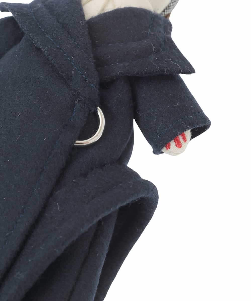 RK2CD04130 HIROKO KOSHINO(ヒロココシノ) ドールチャーム/日本製 ネイビー