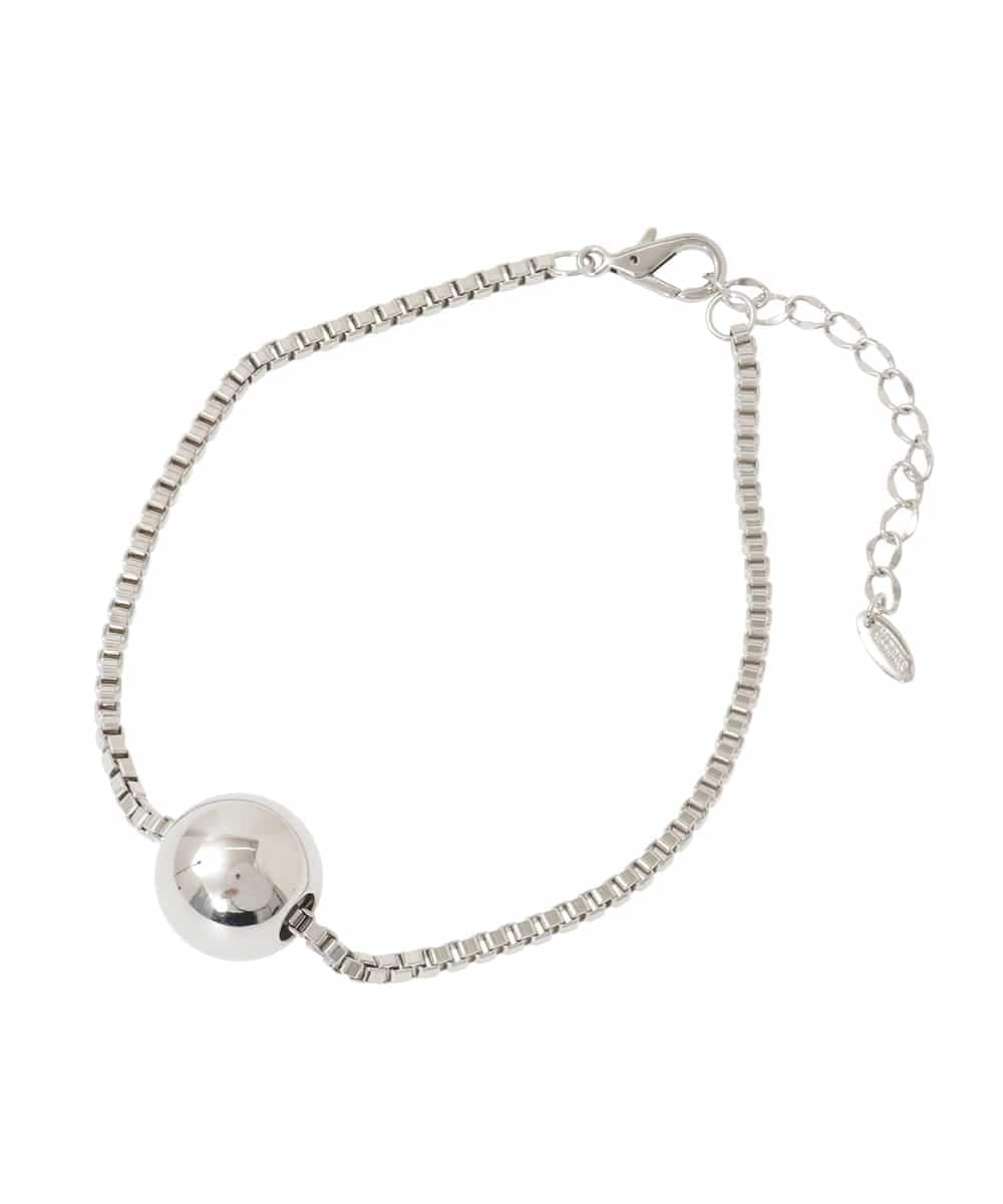 RK2ED11210 HIROKO KOSHINO(ヒロココシノ) ボールショートネックレス/日本製 シルバー