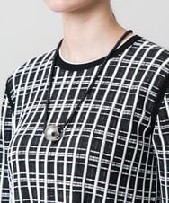 RK2ED12180 HIROKO KOSHINO(ヒロココシノ) ボールミドルネックレス/日本製 ブラック