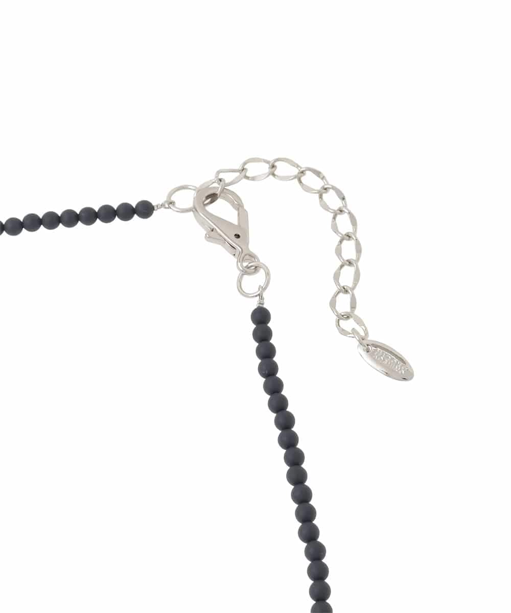 RK2ED12180 HIROKO KOSHINO(ヒロココシノ) ボールミドルネックレス/日本製 ブラック