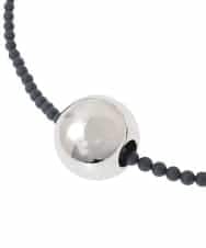 RK2ED12180 HIROKO KOSHINO(ヒロココシノ) ボールミドルネックレス/日本製 ブラック