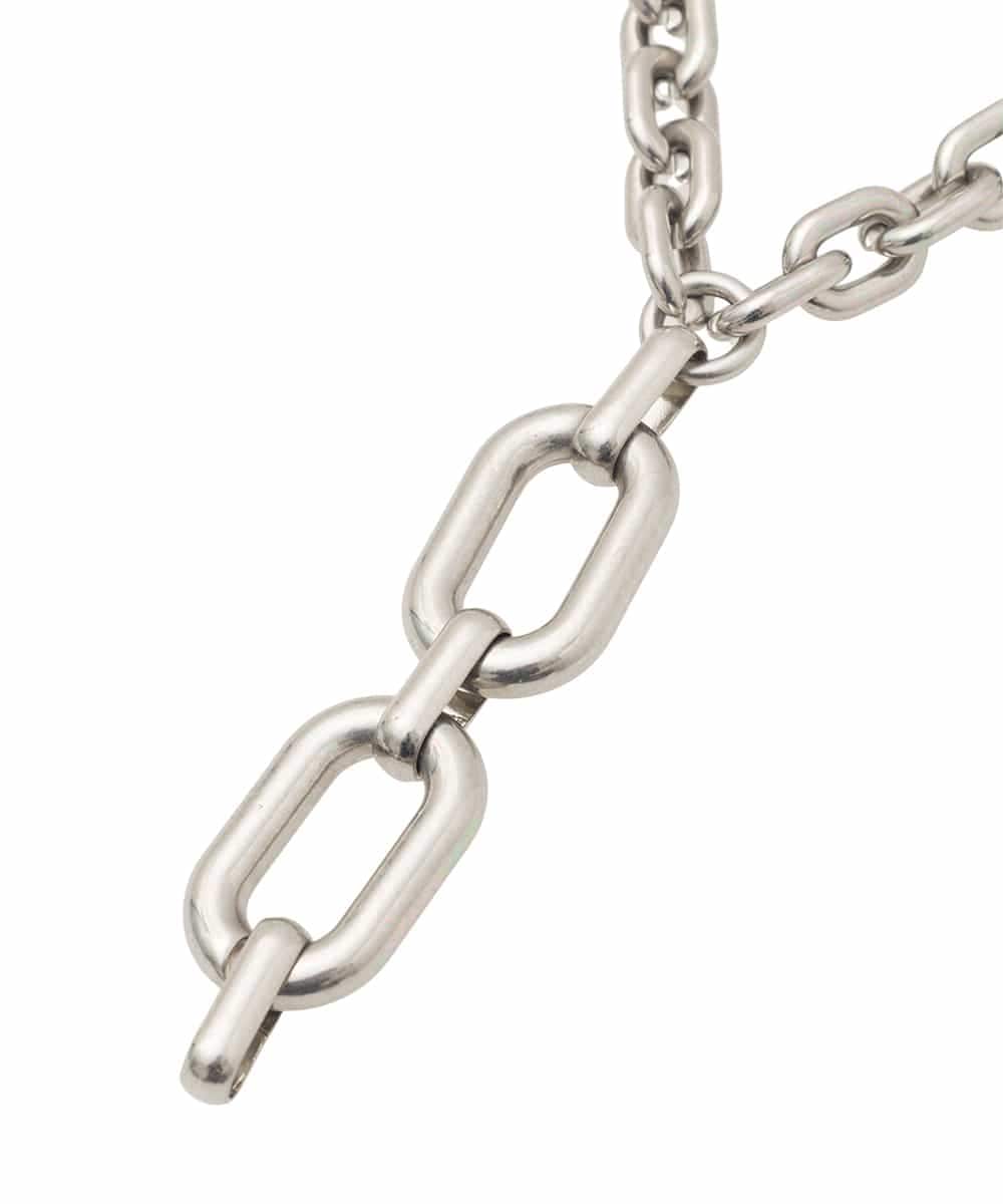 RK2GD01290 HIROKO KOSHINO(ヒロココシノ) Tラインネックレス /日本製 シルバー