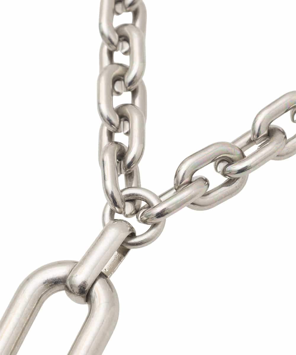 RK2GD01290 HIROKO KOSHINO(ヒロココシノ) Tラインネックレス /日本製 シルバー