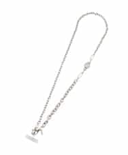 RK2GD02290 HIROKO KOSHINO(ヒロココシノ) 【スマホストラップ】ロングチェーンネックレス /日本製 シルバー