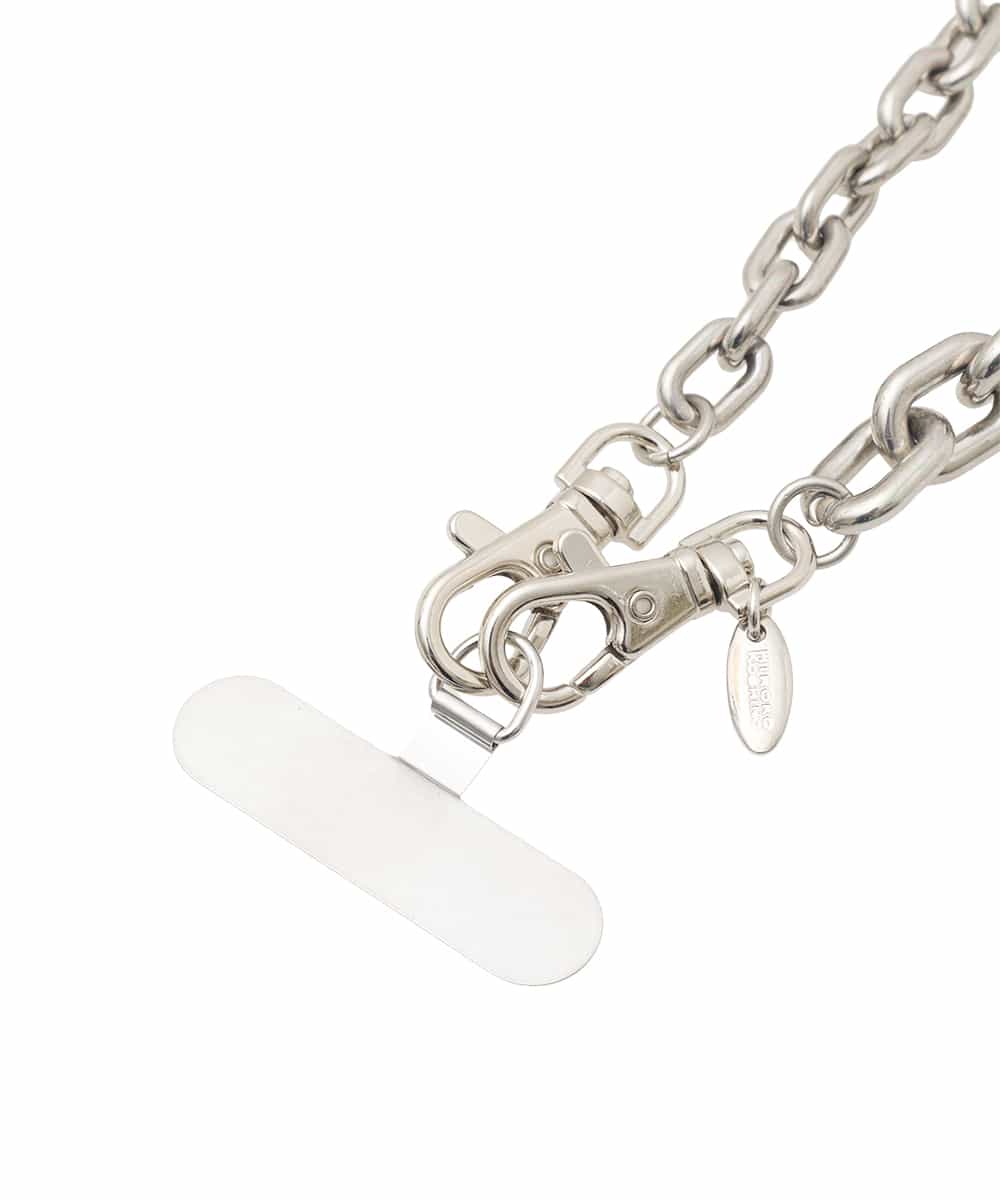 RK2GD02290 HIROKO KOSHINO(ヒロココシノ) 【スマホストラップ】ロングチェーンネックレス /日本製 シルバー