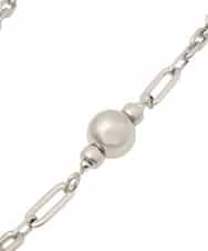 RK2GD02290 HIROKO KOSHINO(ヒロココシノ) 【スマホストラップ】ロングチェーンネックレス /日本製 シルバー