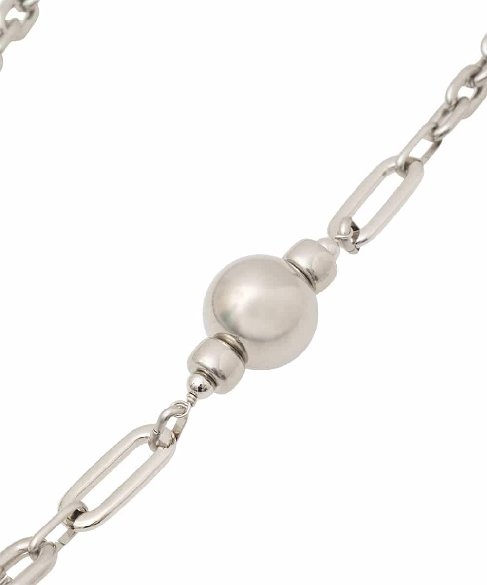 RK2GD02290 HIROKO KOSHINO(ヒロココシノ) 【スマホストラップ】ロングチェーンネックレス /日本製 シルバー