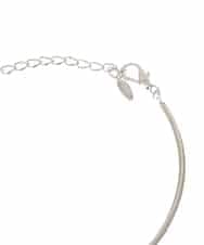 RK2GE01290 HIROKO KOSHINO(ヒロココシノ) Tラインネックレス/日本製 シルバー