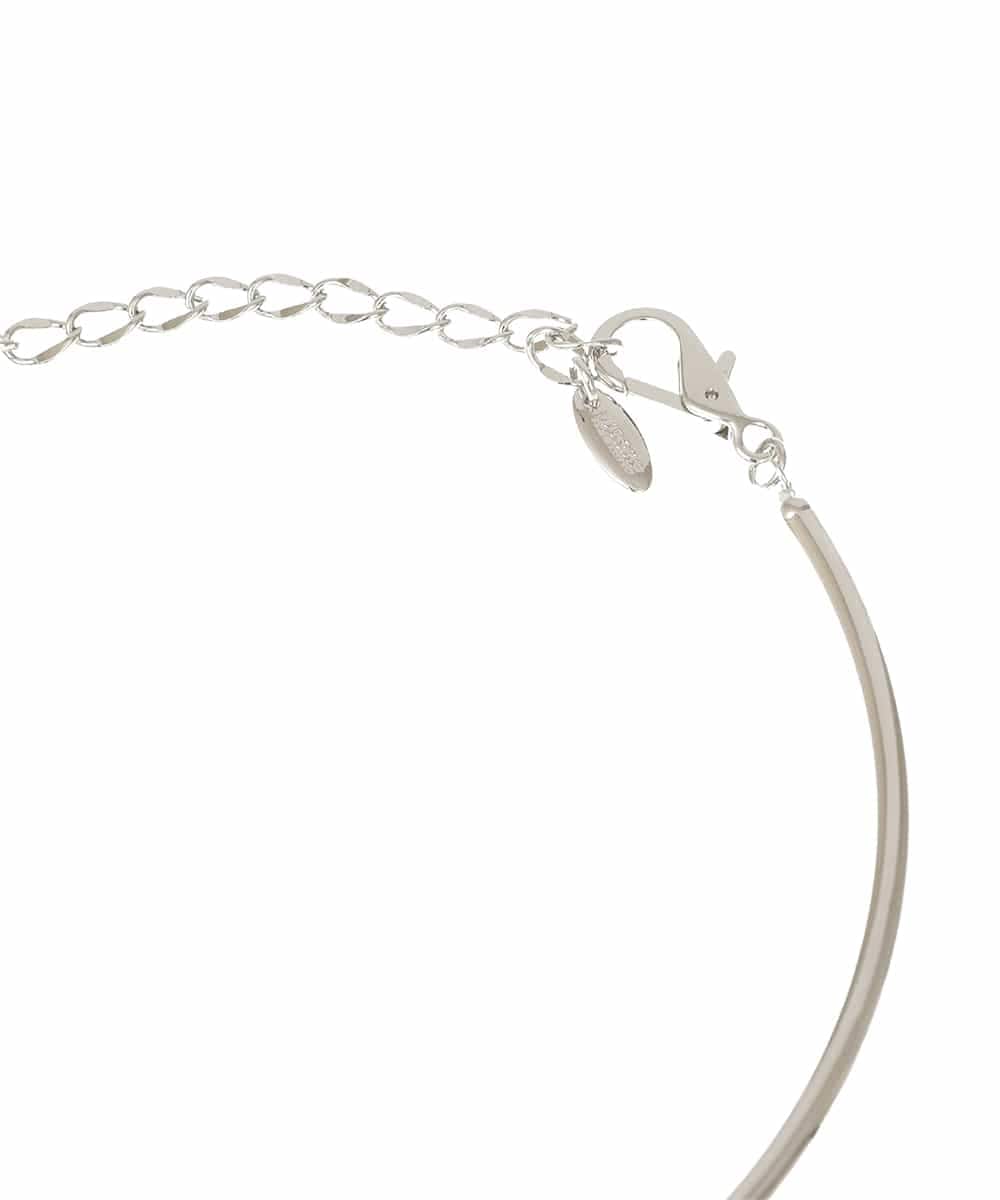 RK2GE01290 HIROKO KOSHINO(ヒロココシノ) Tラインネックレス/日本製 シルバー