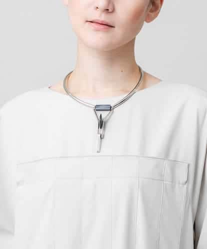 RK2GE01290 HIROKO KOSHINO Tラインネックレス/日本製