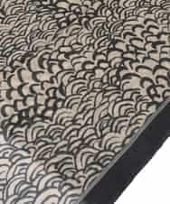 RK3CD01330 HIROKO KOSHINO(ヒロココシノ) ウェーブプリントストール ベージュ