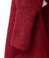 RK3CD02420 HIROKO KOSHINO(ヒロココシノ) フリンジニットストール レッド