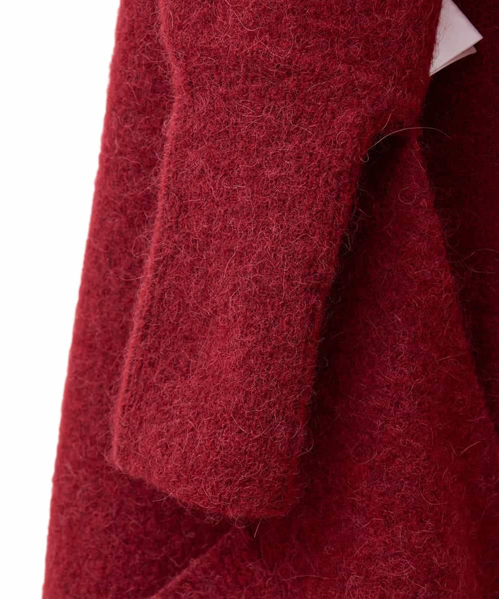 RK3CD02420 HIROKO KOSHINO(ヒロココシノ) フリンジニットストール レッド