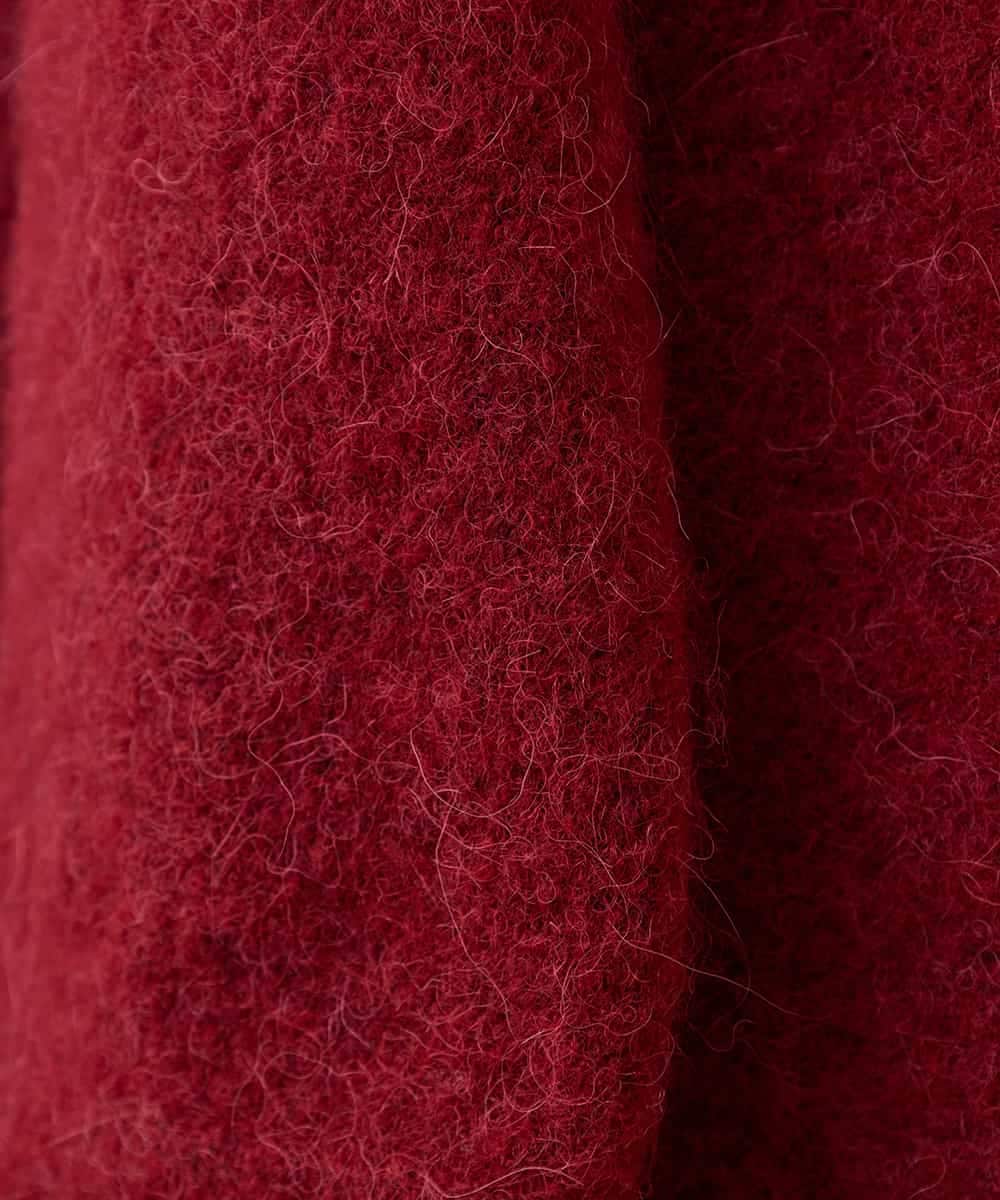 RK3CD02420 HIROKO KOSHINO(ヒロココシノ) フリンジニットストール レッド