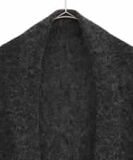 RK3CD02420 HIROKO KOSHINO(ヒロココシノ) フリンジニットストール ダークグレー