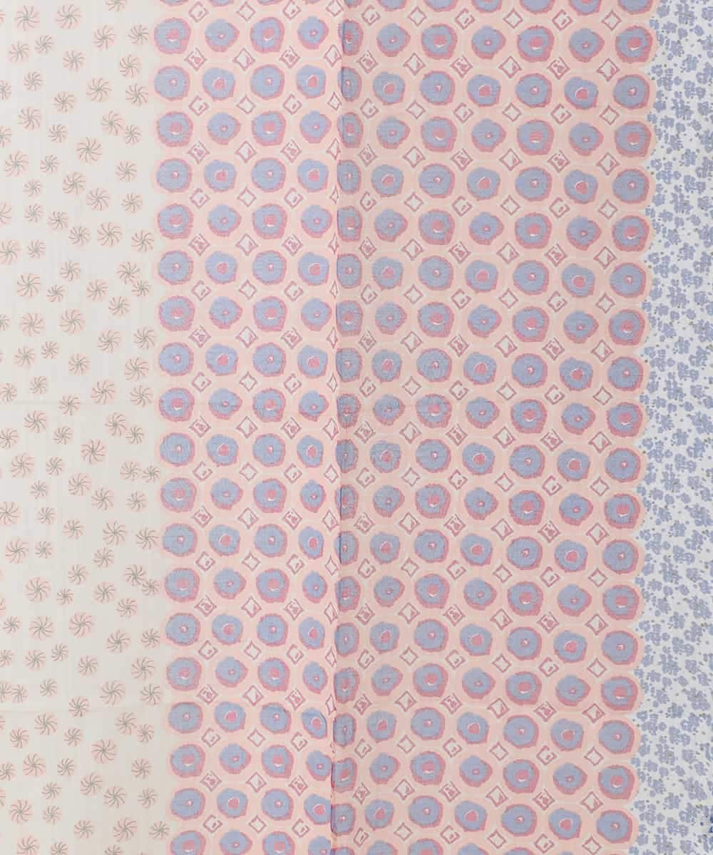 RK3ED11270 HIROKO KOSHINO(ヒロココシノ) モチーフミックスワイドストール オレンジ