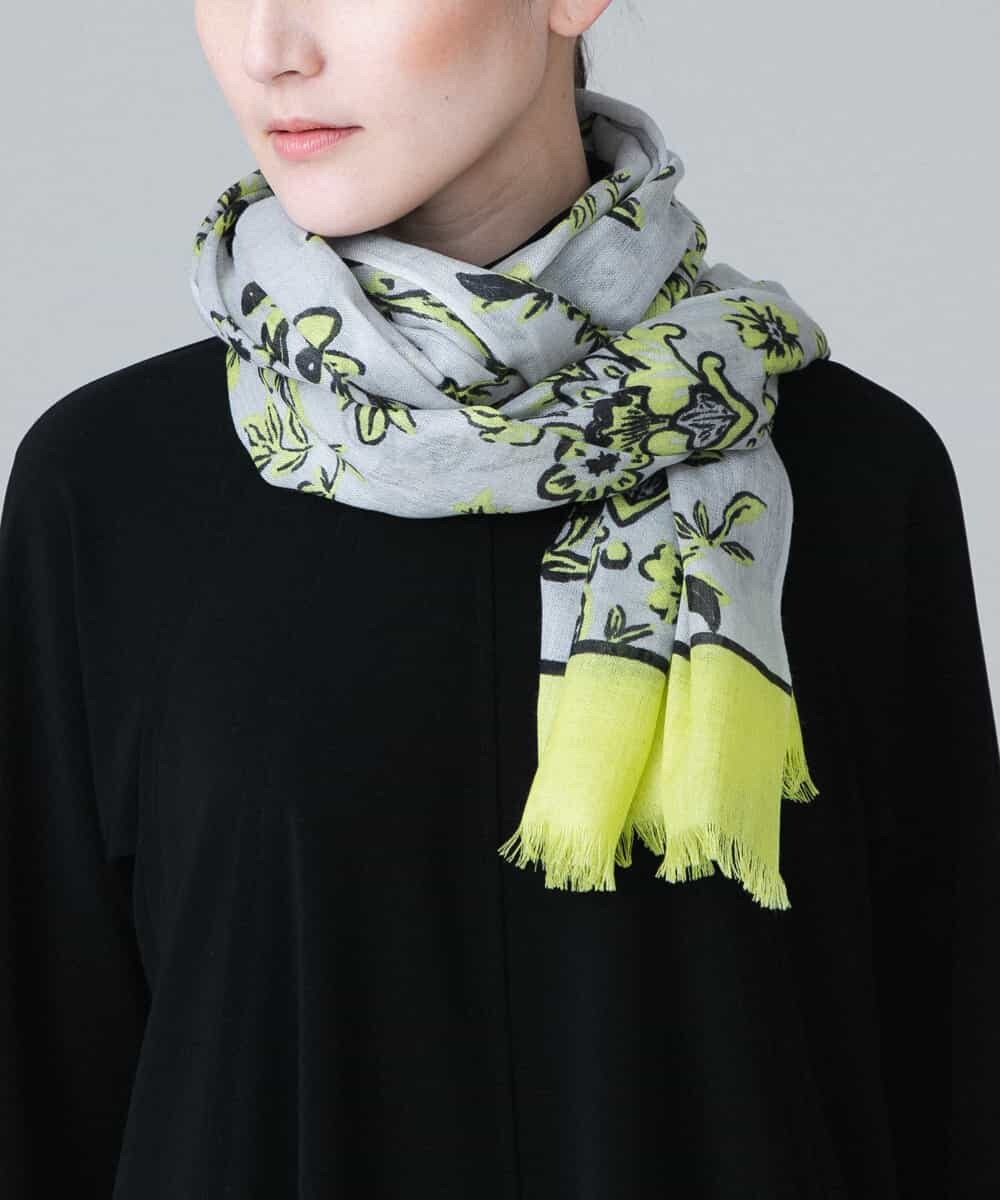 フラワープリントストール(ストール・マフラー・スヌード) | HIROKO  