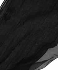 RK3GF02390 HIROKO KOSHINO(ヒロココシノ) オリエンタルアニマル刺繍ストール ブラック