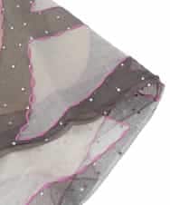 RK3HT01290 HIROKO KOSHINO(ヒロココシノ) COLOR BLOCKストール ベージュ