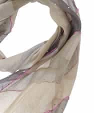 RK3HT01290 HIROKO KOSHINO(ヒロココシノ) COLOR BLOCKストール ベージュ