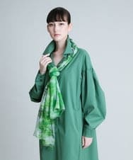 RK3JQ01270 HIROKO KOSHINO(ヒロココシノ) プリントストール グリーン