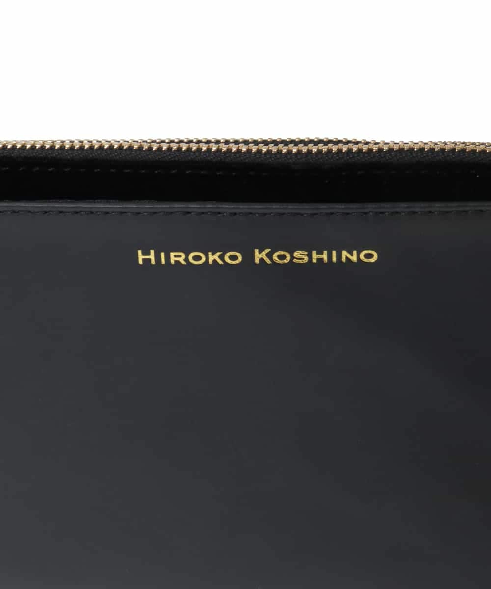 RK5AH01430 HIROKO KOSHINO(ヒロココシノ) ツインズポケットミニショルダーバッグ ブラック