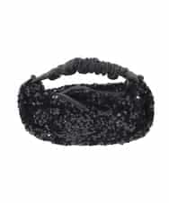 RK5CD01290 HIROKO KOSHINO(ヒロココシノ) 【2WAY】スパングルミニバッグ ブラック