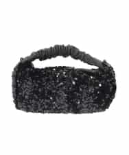 RK5CD01290 HIROKO KOSHINO(ヒロココシノ) 【2WAY】スパングルミニバッグ ブラック