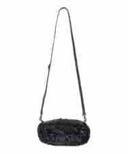 RK5CD01290 HIROKO KOSHINO(ヒロココシノ) 【2WAY】スパングルミニバッグ ブラック