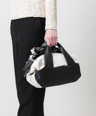 RK5ED11450 HIROKO KOSHINO(ヒロココシノ) 【2WAY】異素材ミックスボストンバッグ アイボリー