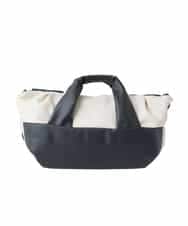 RK5ED11450 HIROKO KOSHINO(ヒロココシノ) 【2WAY】異素材ミックスボストンバッグ アイボリー