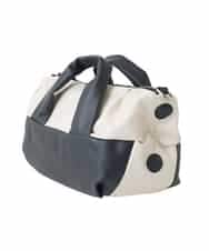 RK5ED11450 HIROKO KOSHINO(ヒロココシノ) 【2WAY】異素材ミックスボストンバッグ アイボリー